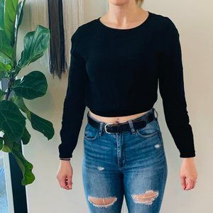 Aritzia long sleeve crop top